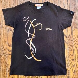 Vintage Y2K brown women’s Quebec baby Graphic T-Shirt - size XS